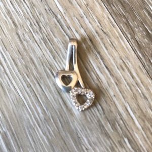 Sterling Silver Hearts Pendant
